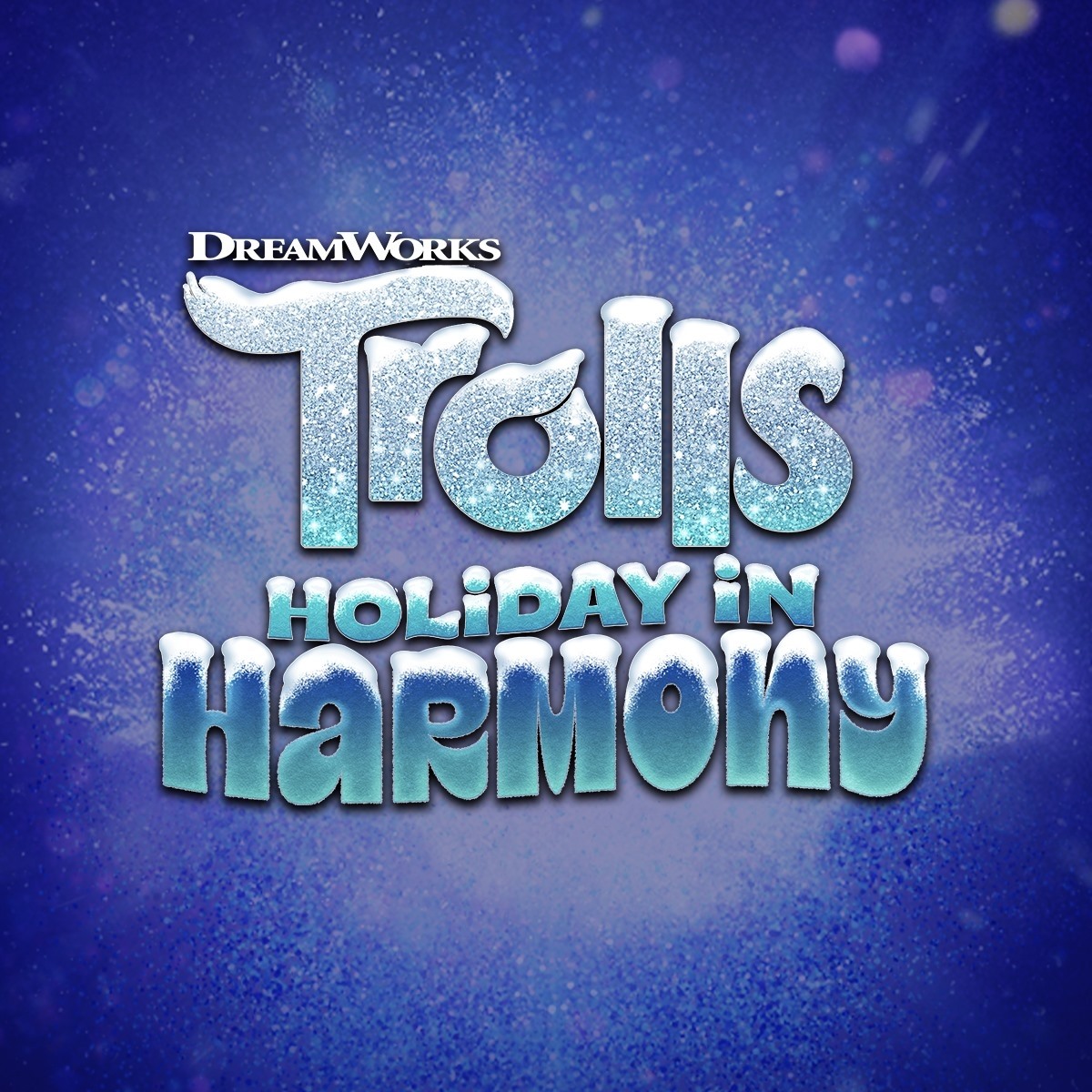 Trolls holiday in harmony. Dreamworks trolls log.